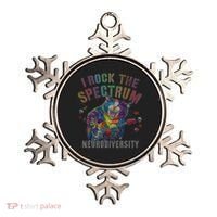 Funny I ROCK THE SPECTRUM Autism Awareness Dad Support Ornament thumb 0
