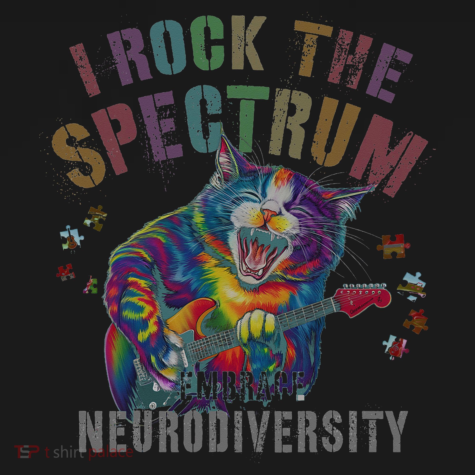 Funny I ROCK THE SPECTRUM Autism Awareness Dad Support Visor