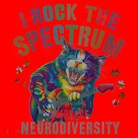 Funny I ROCK THE SPECTRUM Autism Awareness Dad Support Santa Hat thumb 1