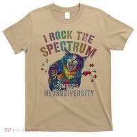 Funny I ROCK THE SPECTRUM Autism Awareness Dad Support T-Shirt thumb 0