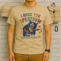 Funny I ROCK THE SPECTRUM Autism Awareness Dad Support T-Shirt thumb 6