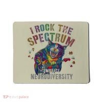 Funny I ROCK THE SPECTRUM Autism Awareness Dad Support Mousepad thumb 0