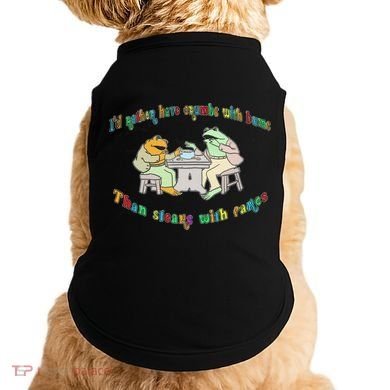 Frog I'd Rather Have Crumbs With Bums Doggie Tank