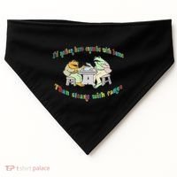Frog I'd Rather Have Crumbs With Bums USA-Made Doggie Bandana thumb 0