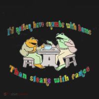 Frog I'd Rather Have Crumbs With Bums USA-Made Doggie Bandana thumb 2