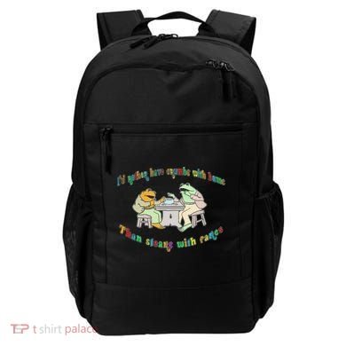 Frog I'd Rather Have Crumbs With Bums Backpack