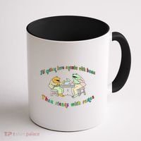 Frog I'd Rather Have Crumbs With Bums Coffee Mug thumb 1