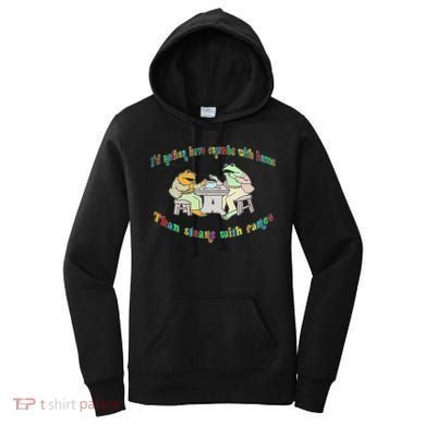 Frog I'd Rather Have Crumbs With Bums Women's Hoodie