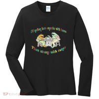 Frog I'd Rather Have Crumbs With Bums Women's Long Sleeve Shirt thumb 0