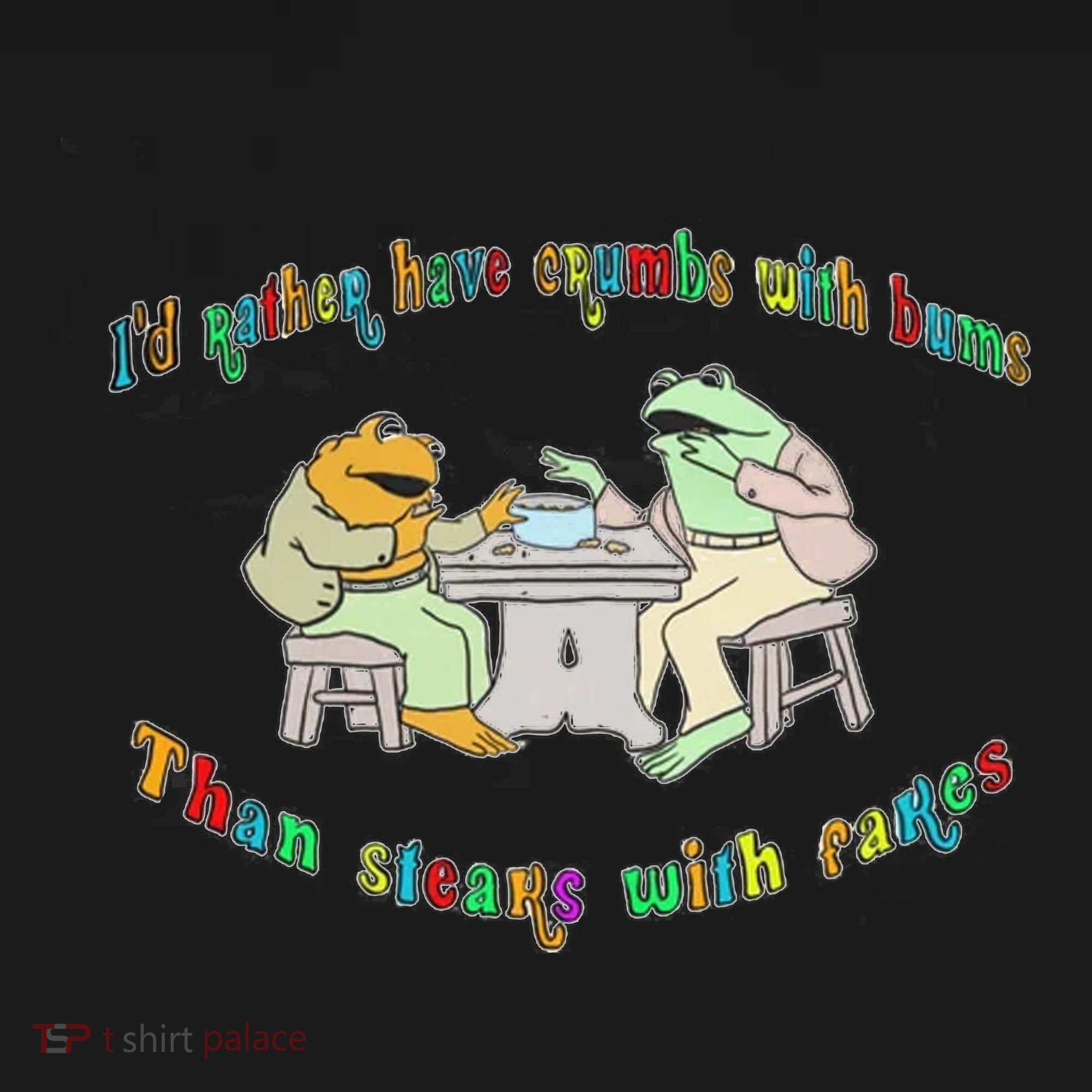 Frog I'd Rather Have Crumbs With Bums Women's Long Sleeve Shirt