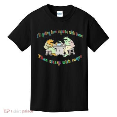 Frog I'd Rather Have Crumbs With Bums Kids T-Shirt