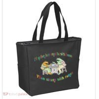 Frog I'd Rather Have Crumbs With Bums Tote Bag thumb 2