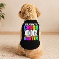 Funny I'm Ready To Crush Kindergarten Back To School Doggie Tank thumb 2