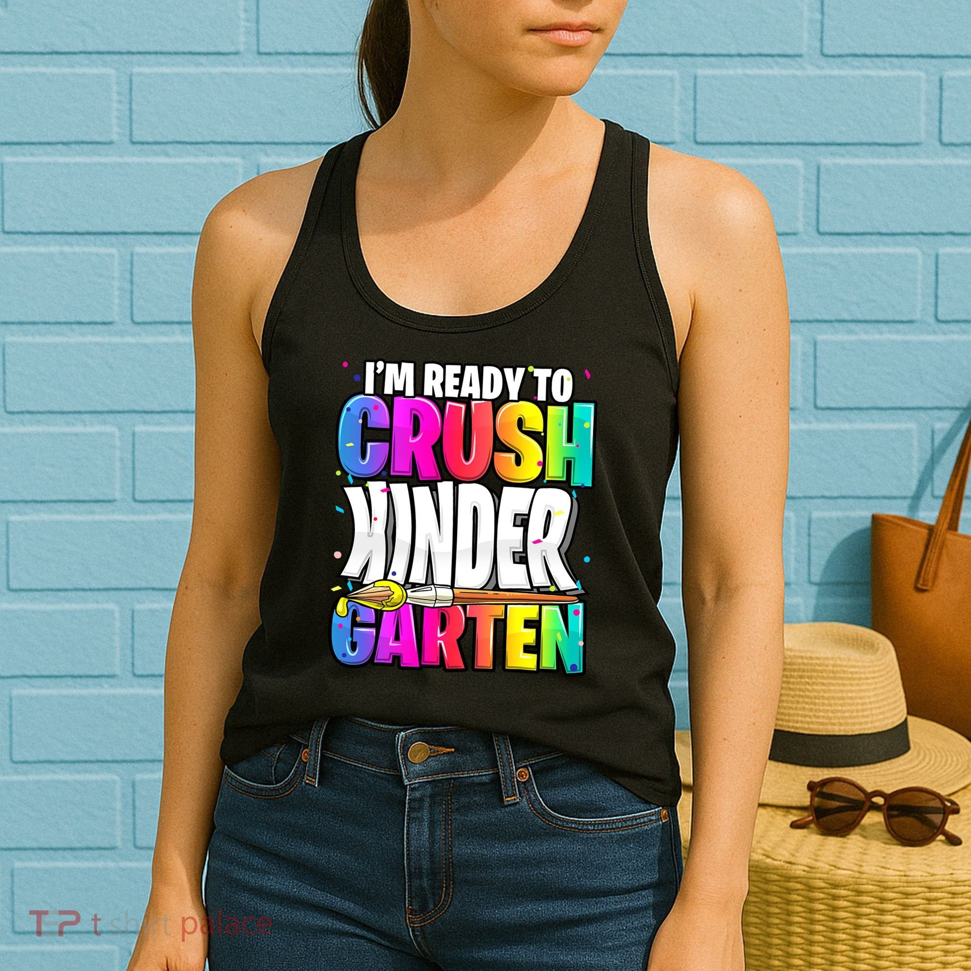 Funny I'm Ready To Crush Kindergarten Back To School Women's Tank Top