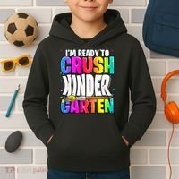 Funny I'm Ready To Crush Kindergarten Back To School Kids Hoodie thumb 2