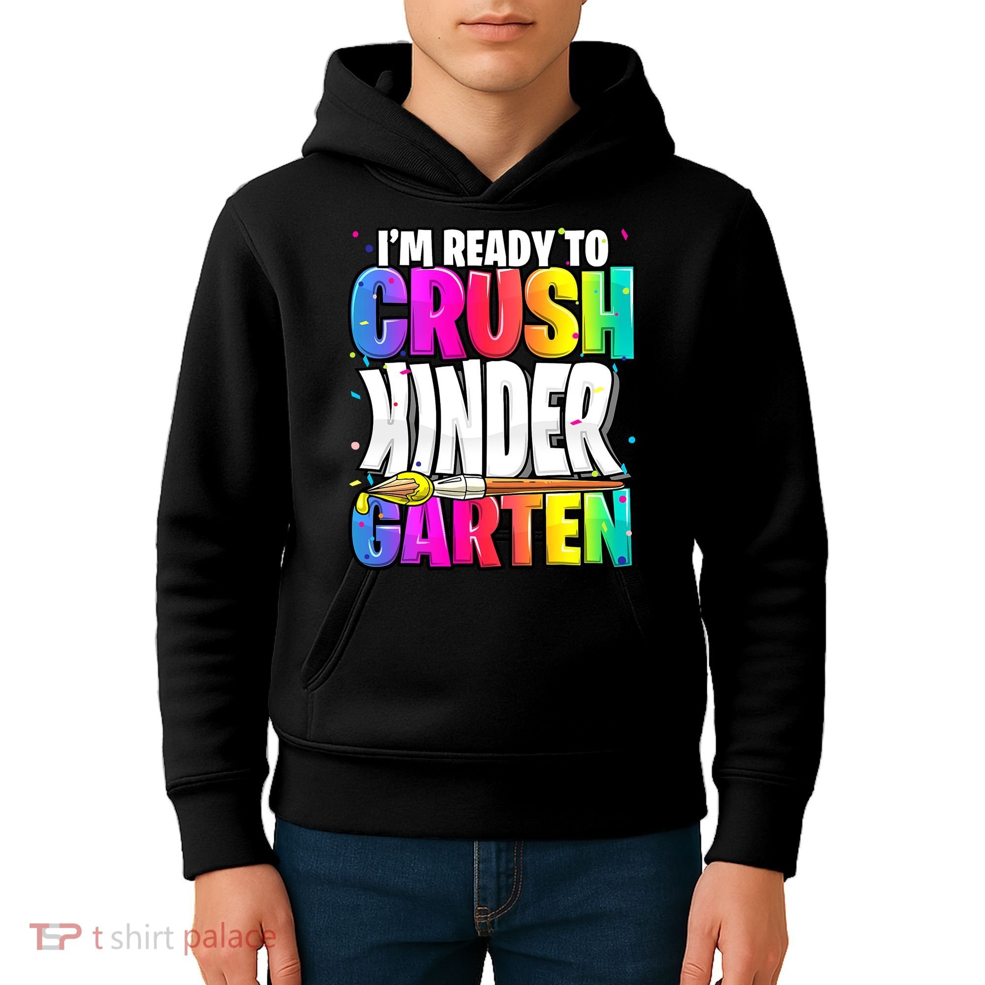 Funny I'm Ready To Crush Kindergarten Back To School Kids Hoodie