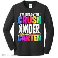 Funny I'm Ready To Crush Kindergarten Back To School Kids Long Sleeve Shirt thumb 0