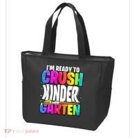 Funny I'm Ready To Crush Kindergarten Back To School Tote Bag thumb 3