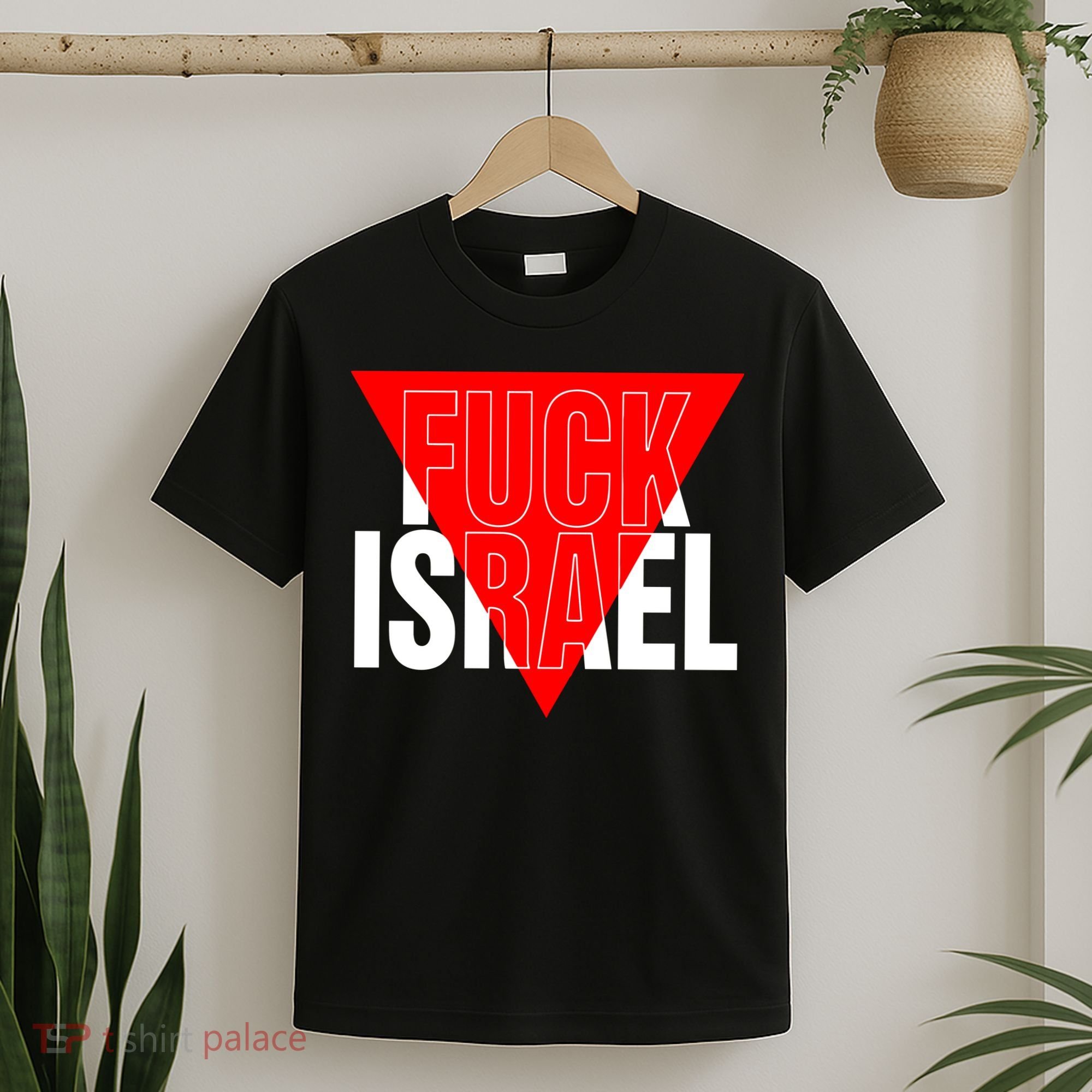 Fuck Israel Red Triangle T-Shirt