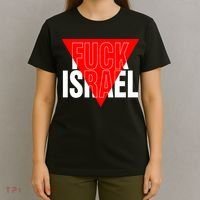 Fuck Israel Red Triangle T-Shirt thumb 4