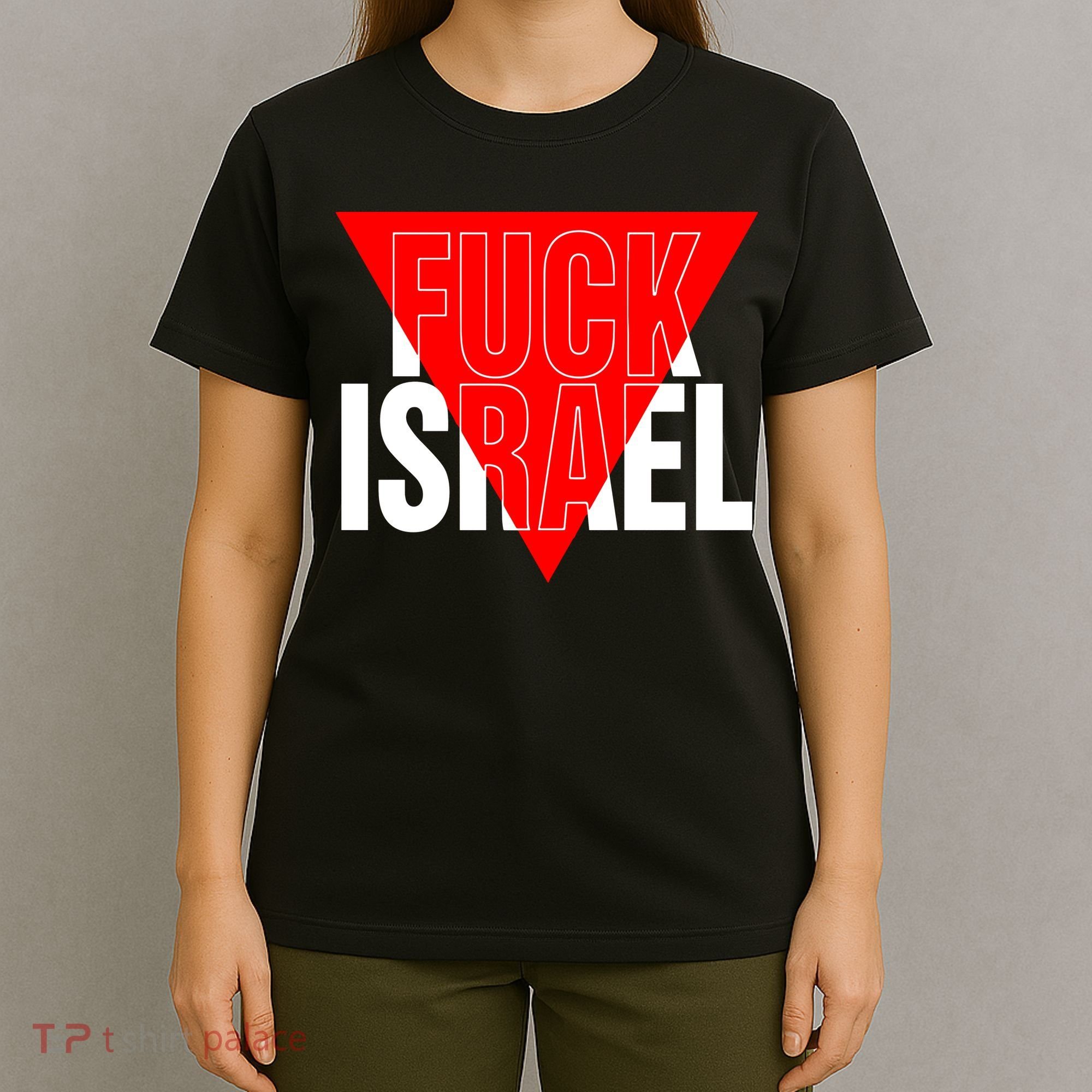 Fuck Israel Red Triangle T-Shirt