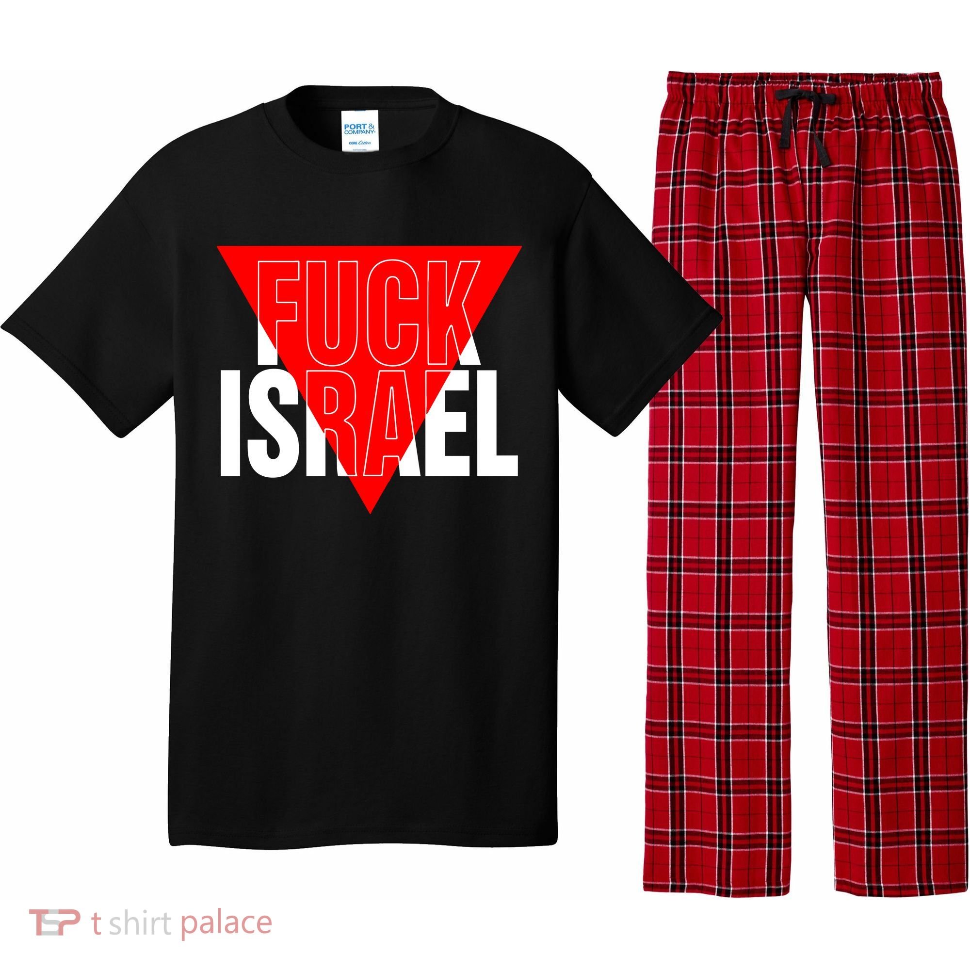 Fuck Israel Red Triangle Pajama Set