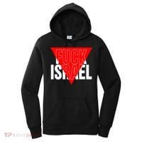 Fuck Israel Red Triangle Women's Hoodie thumb 0