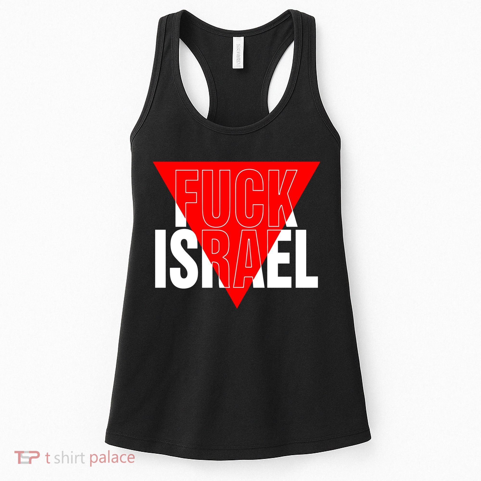 Fuck Israel Red Triangle Women's Tank Top