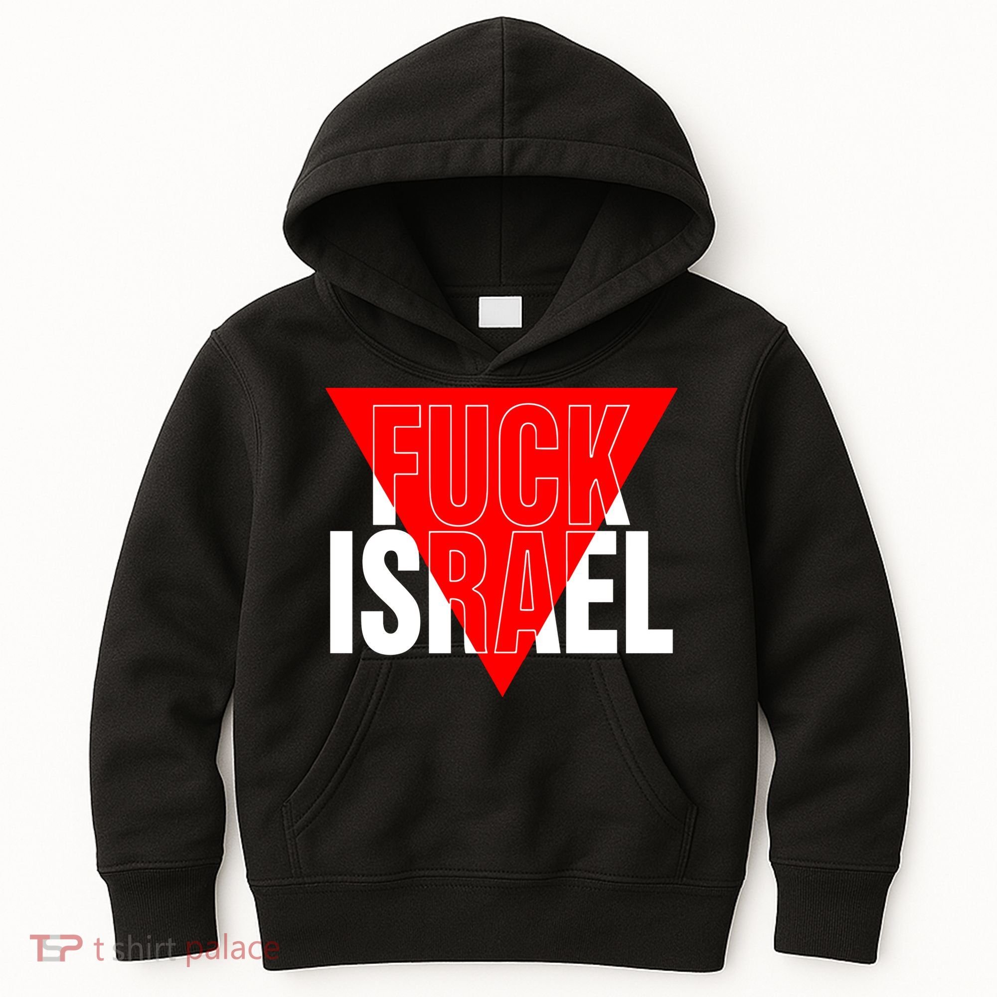 Fuck Israel Red Triangle Kids Hoodie