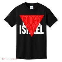 Fuck Israel Red Triangle Kids T-Shirt thumb 0