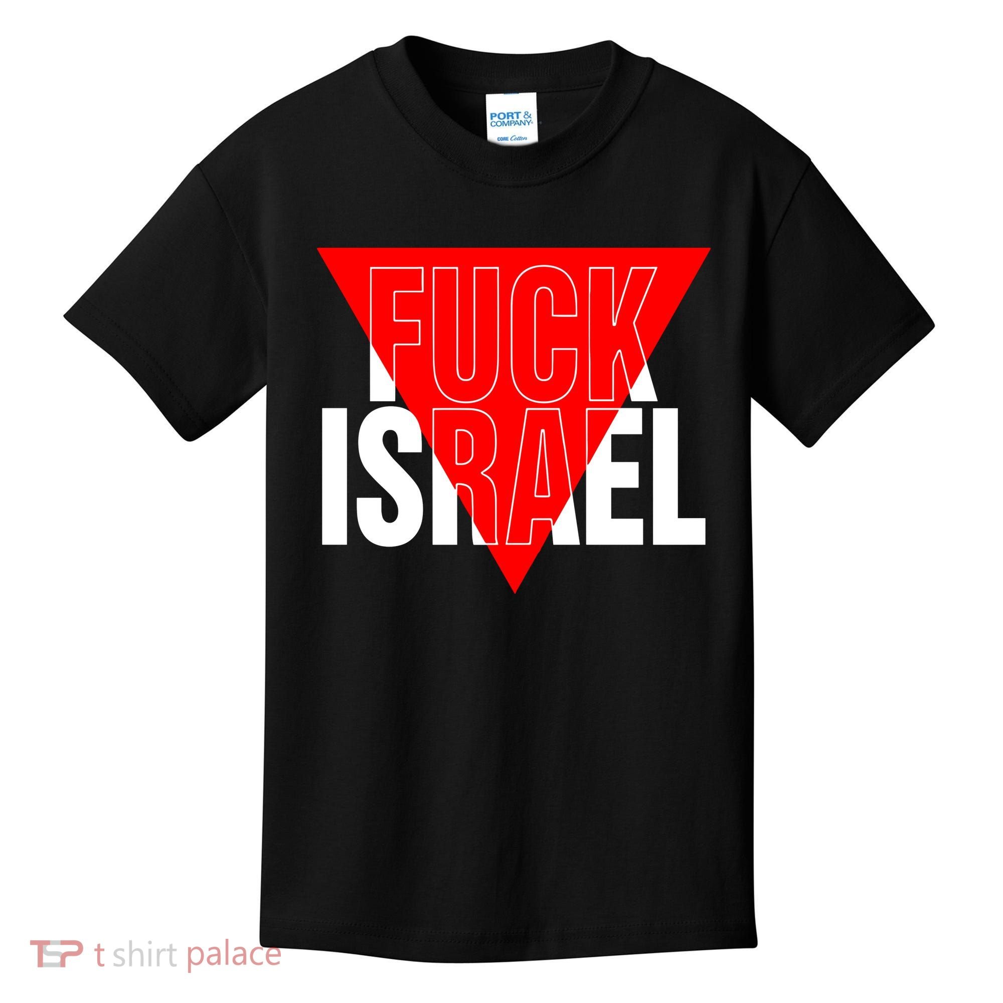 Fuck Israel Red Triangle Kids T-Shirt