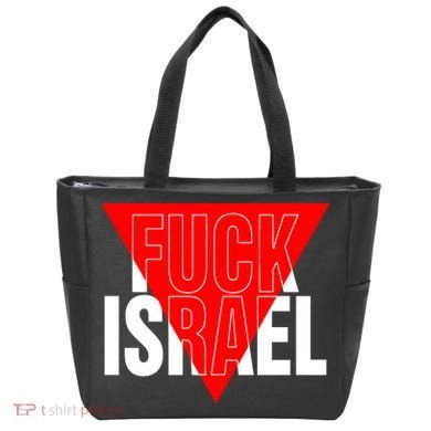 Fuck Israel Red Triangle Tote Bag