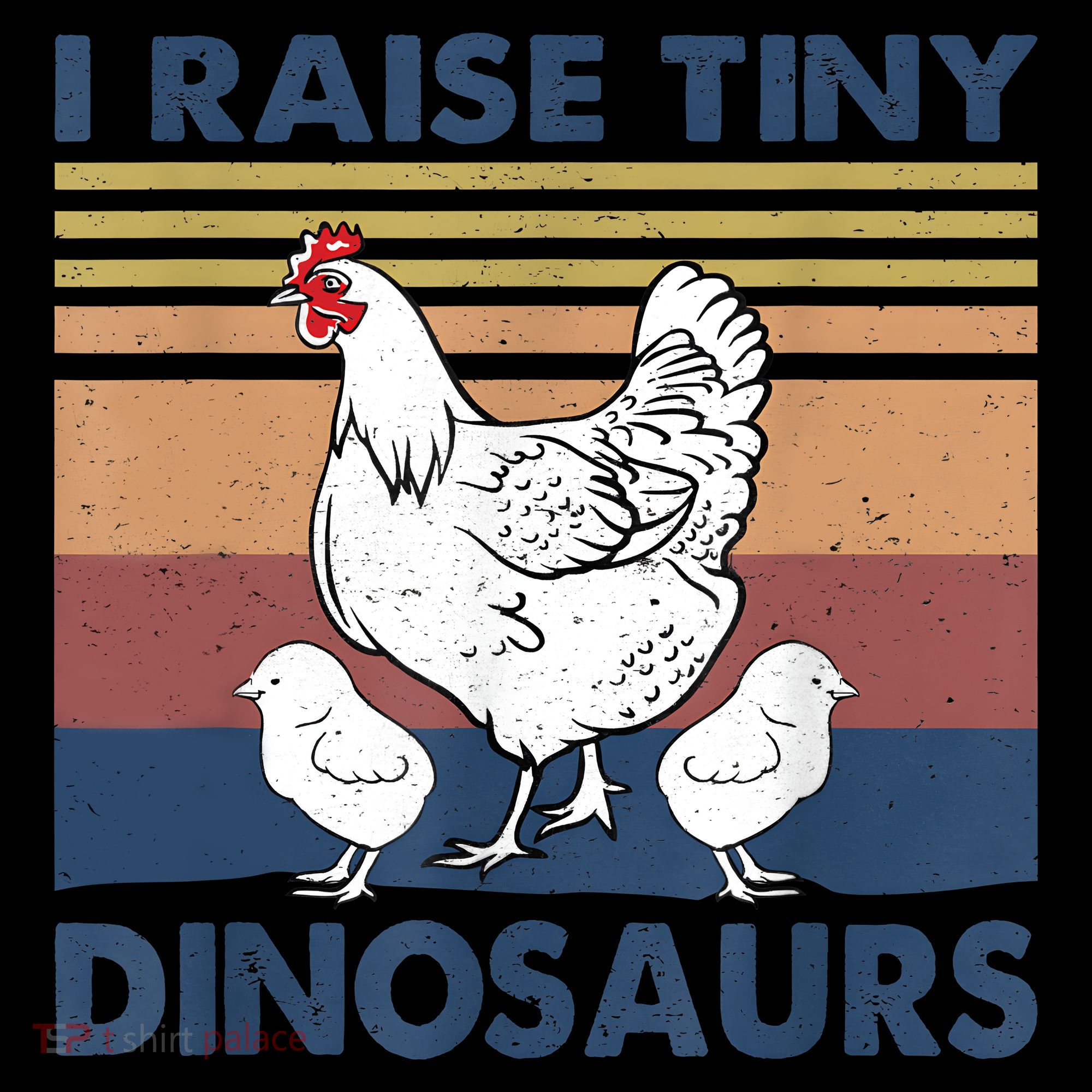 Funny I Raise Tiny Dinosaurs Chicken Joke Farmer Men Women 16oz Travel Tumbler