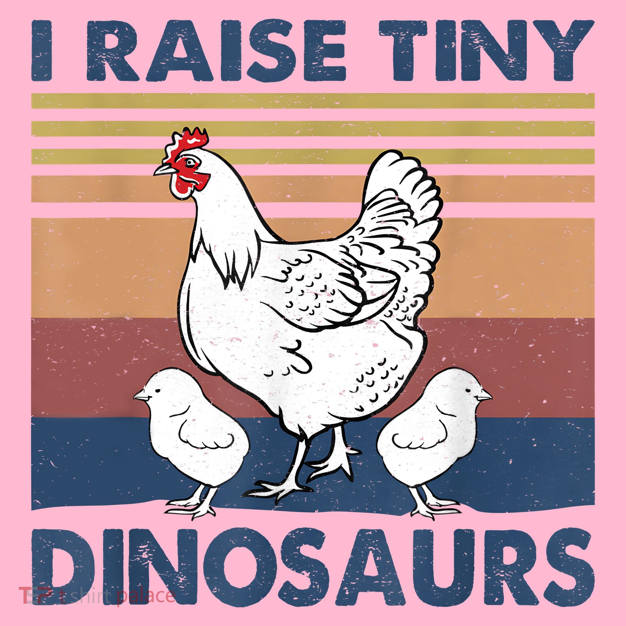 Funny I Raise Tiny Dinosaurs Chicken Joke Farmer Men Women Coaster