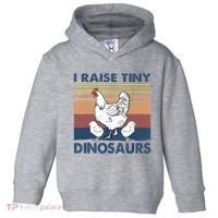 Funny I Raise Tiny Dinosaurs Chicken Joke Farmer Men Women Toddler Hoodie thumb 0