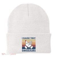Funny I Raise Tiny Dinosaurs Chicken Joke Farmer Men Women Beanie thumb 0