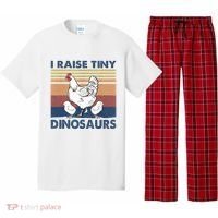 Funny I Raise Tiny Dinosaurs Chicken Joke Farmer Men Women Pajama Set thumb 0