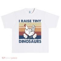 Funny I Raise Tiny Dinosaurs Chicken Joke Farmer Men Women Urban Oversized Heavyweight T-Shirt thumb 0