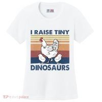 Funny I Raise Tiny Dinosaurs Chicken Joke Farmer Men Women Women's Cooling Performance Crew T-Shirt thumb 0