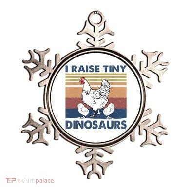 Funny I Raise Tiny Dinosaurs Chicken Joke Farmer Men Women Ornament