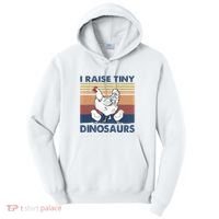 Funny I Raise Tiny Dinosaurs Chicken Joke Farmer Men Women Tall Hoodie thumb 0