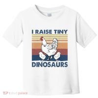 Funny I Raise Tiny Dinosaurs Chicken Joke Farmer Men Women Toddler T-Shirt thumb 0