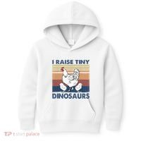 Funny I Raise Tiny Dinosaurs Chicken Joke Farmer Men Women Kids Hoodie thumb 0