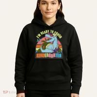 Funny I'm Ready To Crush Kindergarten Retro Dinosaur Hoodie thumb 5