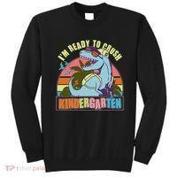 Funny I'm Ready To Crush Kindergarten Retro Dinosaur Sweatshirt thumb 0