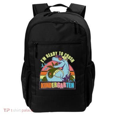 Funny I'm Ready To Crush Kindergarten Retro Dinosaur Backpack
