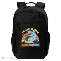 Funny I'm Ready To Crush Kindergarten Retro Dinosaur Backpack thumb 0