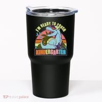 Funny I'm Ready To Crush Kindergarten Retro Dinosaur Tumbler thumb 0