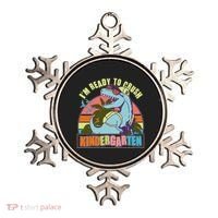 Funny I'm Ready To Crush Kindergarten Retro Dinosaur Ornament thumb 0