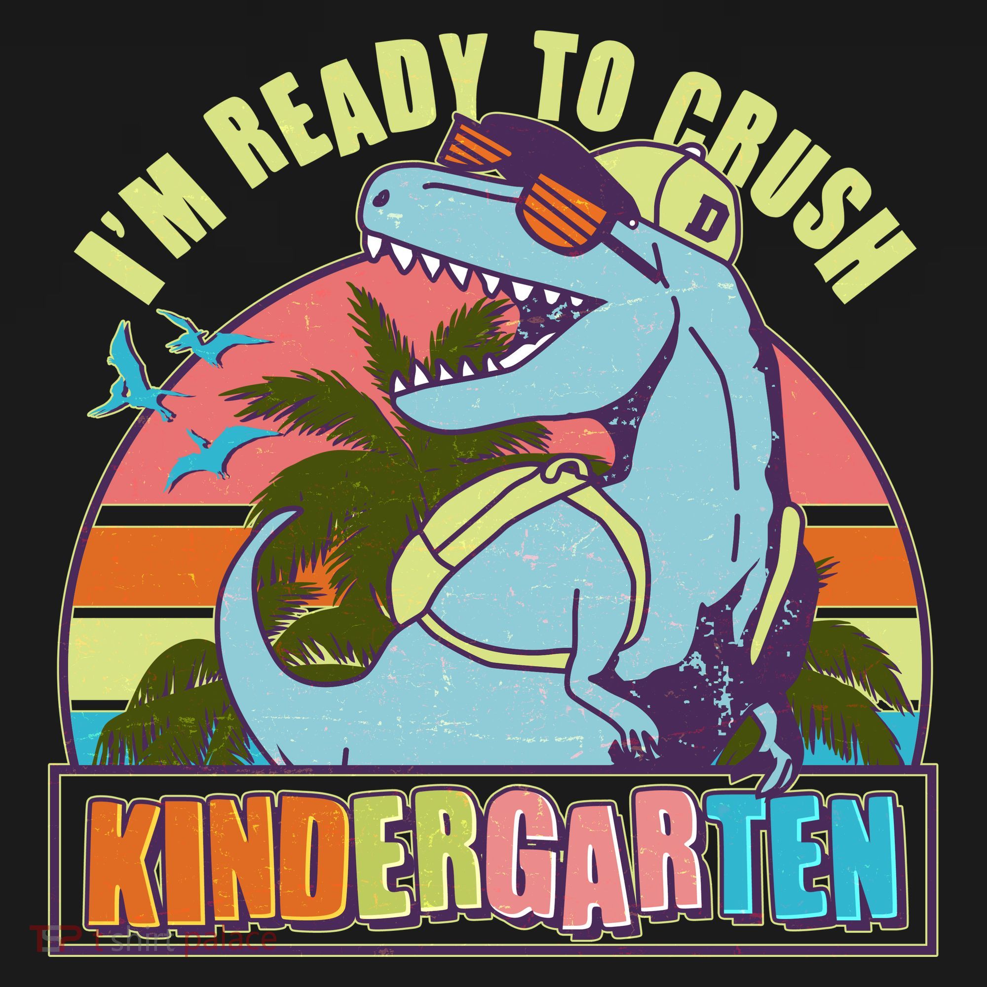 Funny I'm Ready To Crush Kindergarten Retro Dinosaur Women's Tank Top